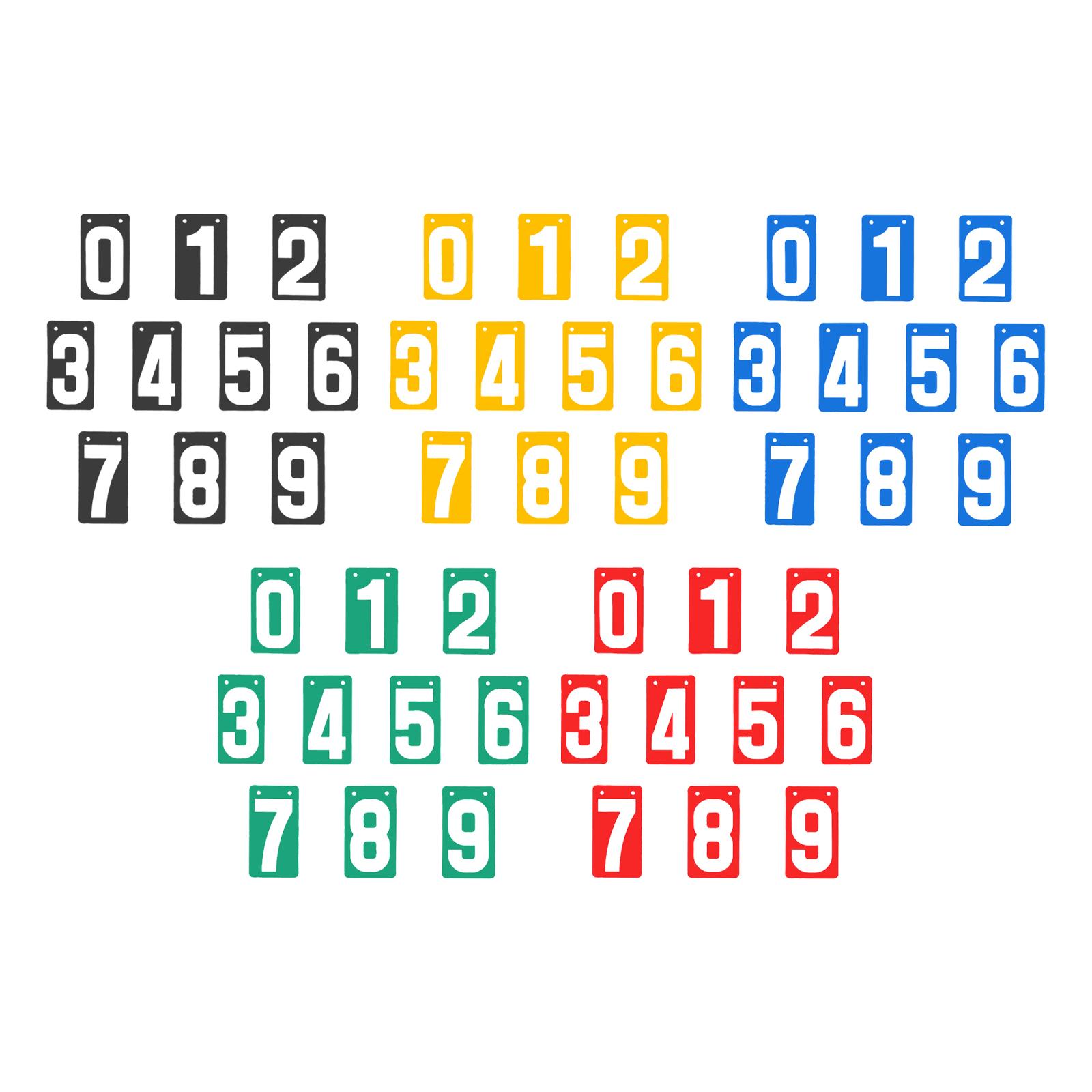 Badminton Video - Tableau de scores avec numéros 0-9,