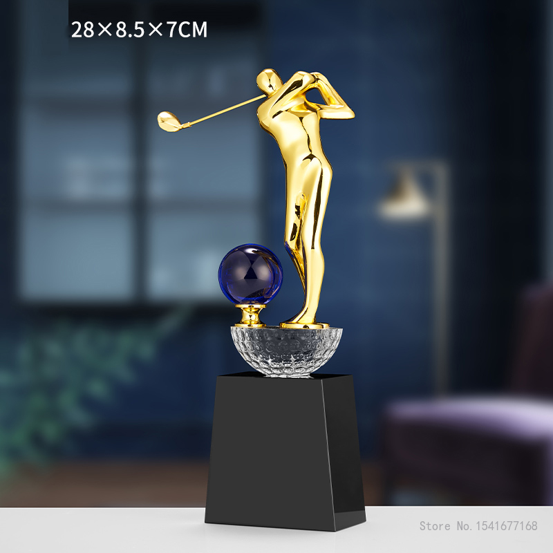 Badminton Cup - Trophée de golf en cristal personnalisé