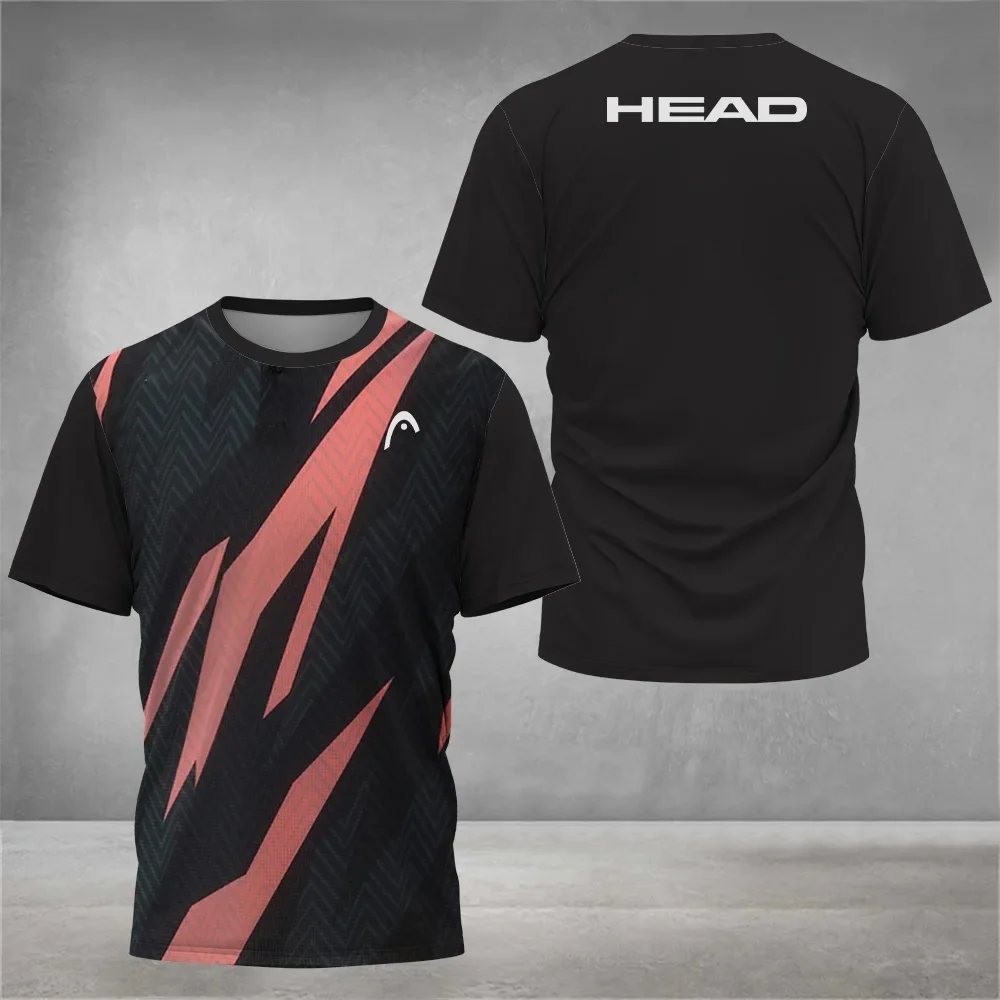 Badminton Video - T-shirt respirant pour homme, col rond,