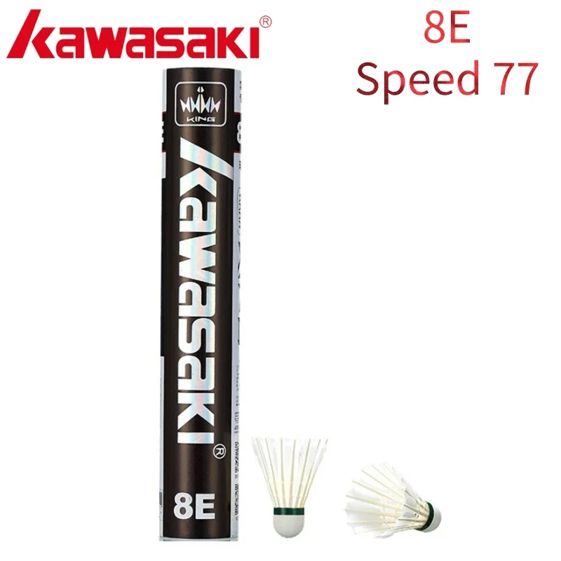 Badminton Bwf - Kawasaki-Volant Plume 8E pour Entraînement Professionnel