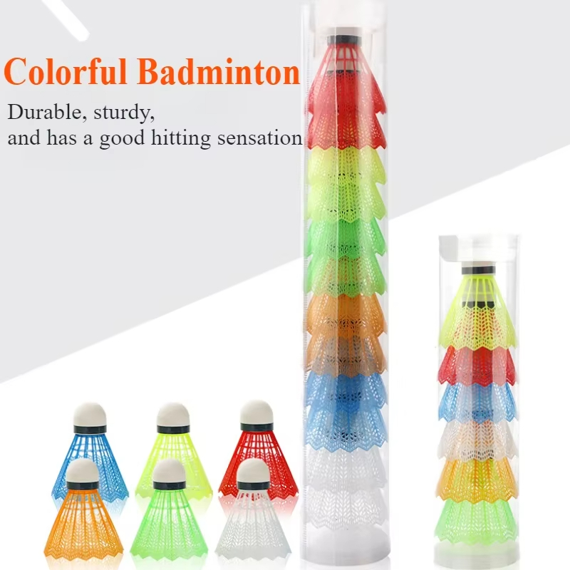 Badminton Bwf - Volants de badminton en plastique colorés,