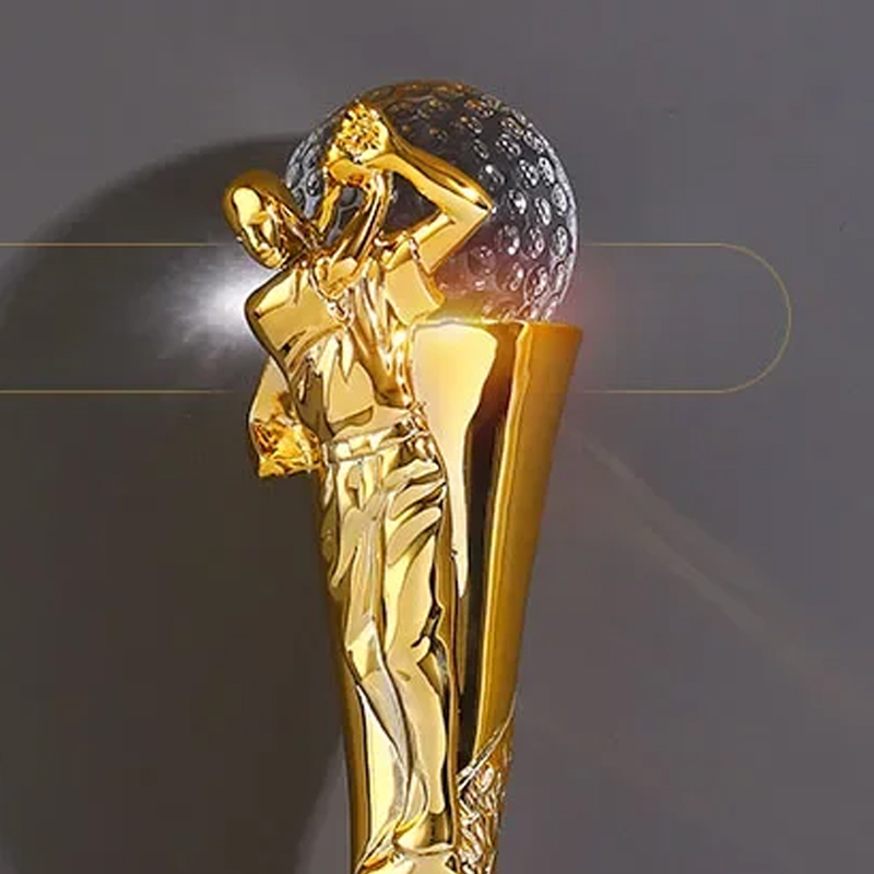Badminton Cup - Trophée en résine personnalisé pour volley-ball,