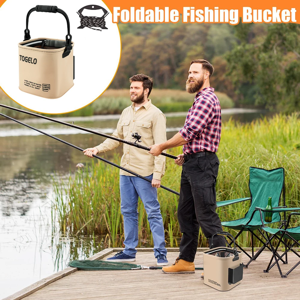 Seau de pêche pliable et porta - Badminton Live avis et prix