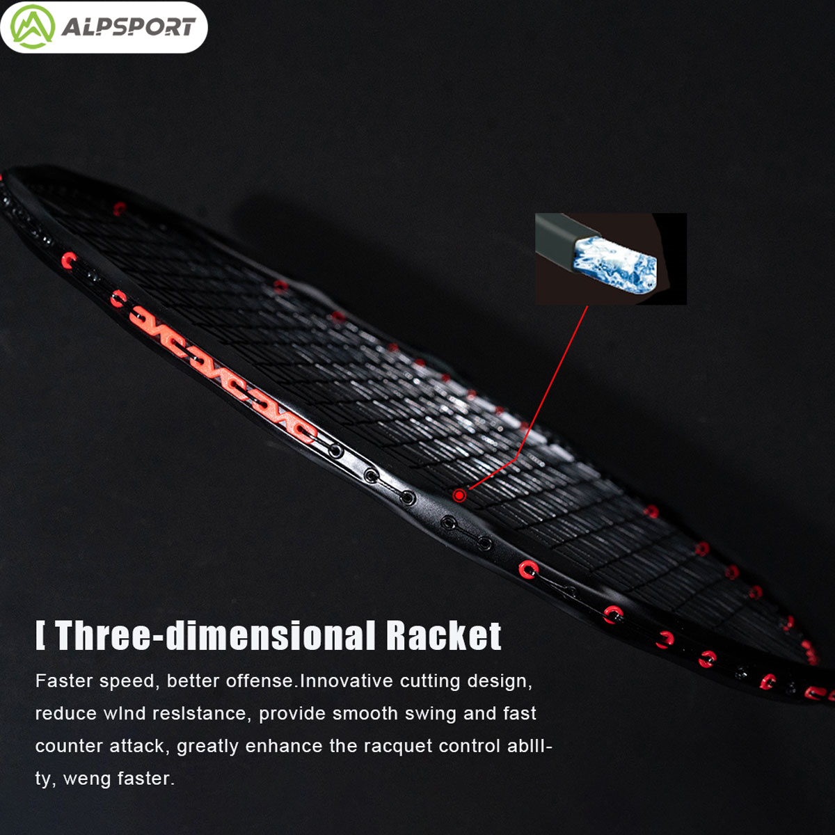 Alpsport MH-V5 5U 75g Ondulé O - Badminton Bwf avis et prix